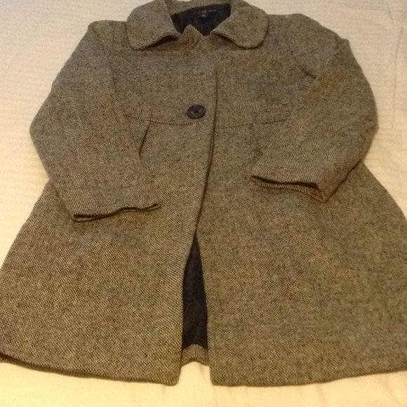 GAP Jackets & Blazers - Gap, black & white tweed coat